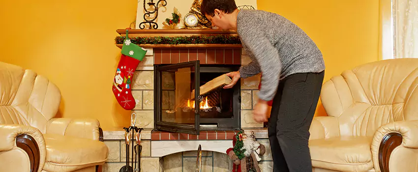 Rusted Metal Fireplace Restoration in Reynoldsburg, Ohio