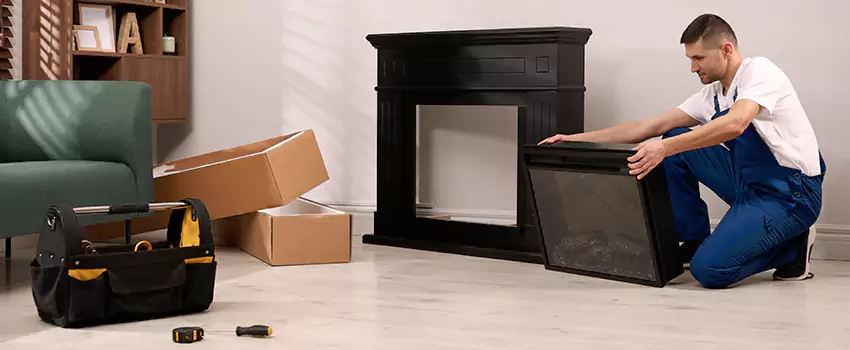 Old Rusted Metal Fireplace Repair And Replacement in Reynoldsburg, OH